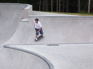 The brand new Chester Skate Park. Photo by M. Sepulchre