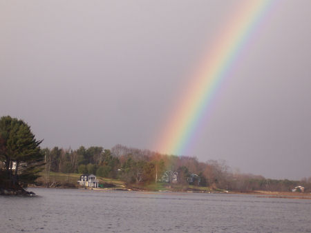 Rainbow's end, near Oak Island, Nova Scotia